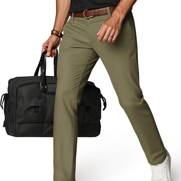 Versatile Men's Casual Golf Pants - Lightweight 5-Pocket Slacks for All Seasons